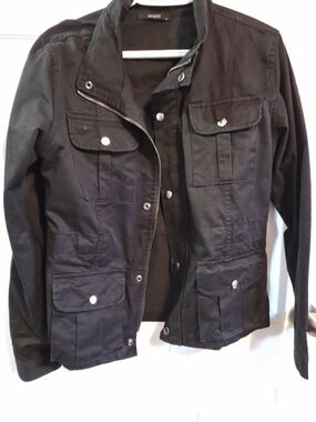 Jackpot Black Utility Bomber Jacket